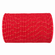 Traditional Red Gold-Detail Bridal Bangle Set