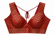 Maroon Geometric Printed Tie-Back Blouse