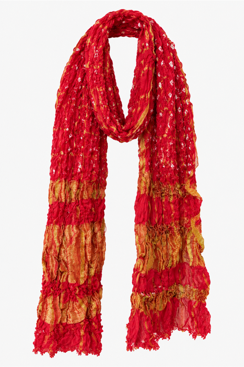 Red & Gold Textured Men’s Stole