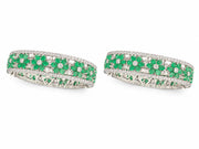 Emerald Blossom Bangles
